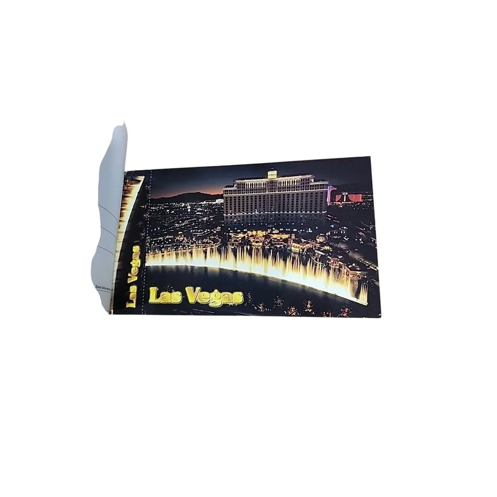 Las Vegas New York‎ Postcard Book Bonus 40 Views City Skyline Souvenir